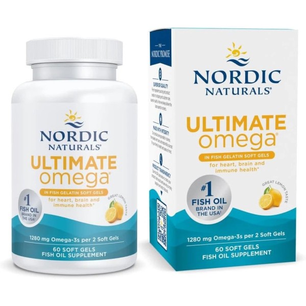 Ultimate Omega in Fish Gelatin, Lemon Flavor - 60 Soft