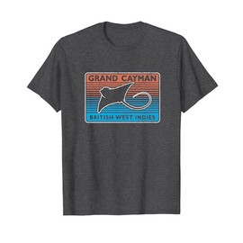 Retro Grand Cayman Islands Stingray City Scuba Diving T-Shirt