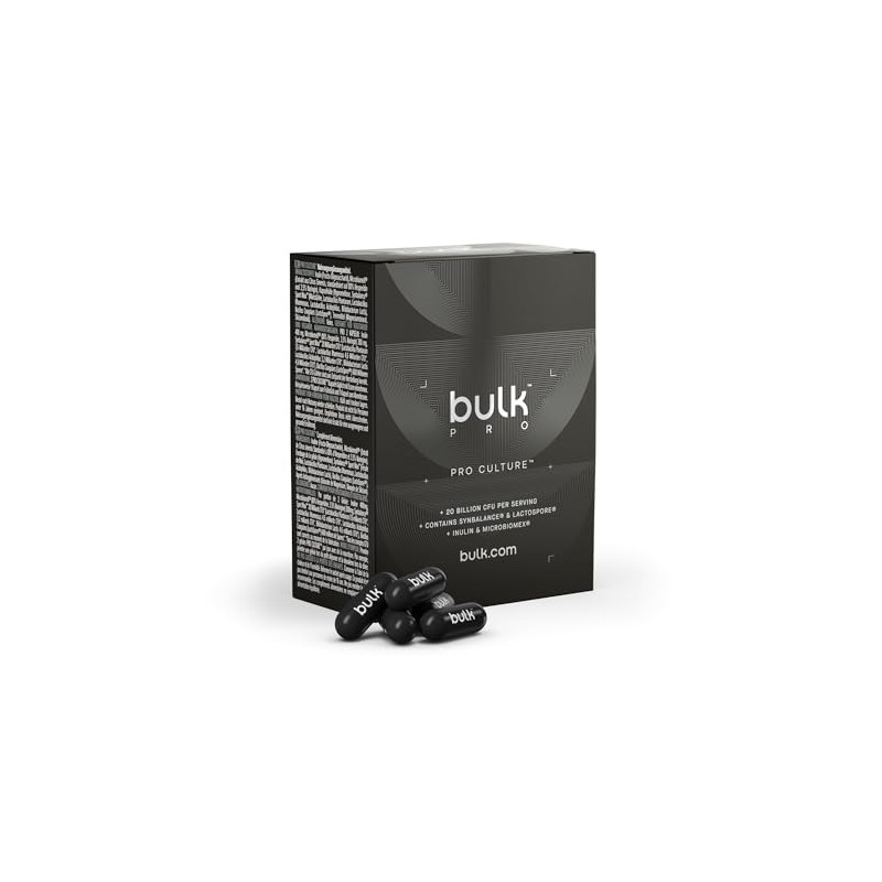 Bulk Pro Culture Capsules, Pack of 60, 30 Servings