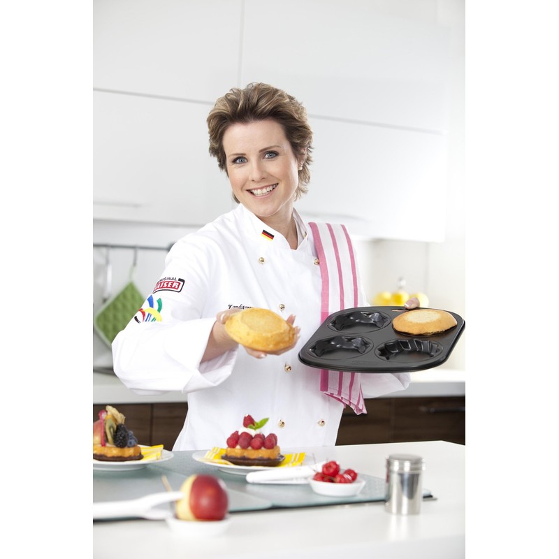 Kaiser Petit Café Paris 644318 Baking Tray with 4 Moulds