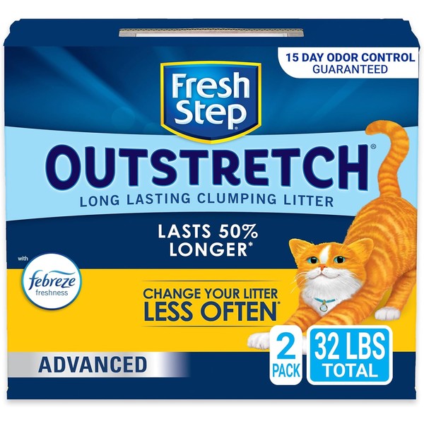Fresh Step Outstretch Advanced Clumping Litter with F28ebreze Freshness &