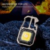 Keychain Work Light USB Charging Portable Pocket LED Flashlight Multifunctional