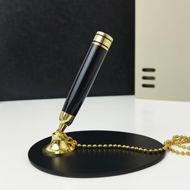 ZORZA 1Pcs Pen Holder Signing Pen Set Pen Stand Guest Sign In Pen and Pen Stand Set Wedding Signing Pen Set Wedding Guest Book Pen with Stand and Chain