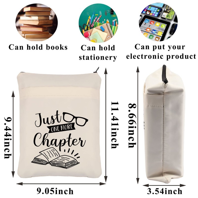 PLITI Bookworm Book Sleeve Librarian Appreciation Gift Book Lover Gift