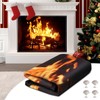 CADARA Magnetic Fireplace Draft Cover, Fireplace Blocker Blanket Stops Heat