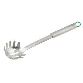 Chefkoch trifft Fackelmann - Premium Spaghetti Spoon Made of 18/10 Stainless Steel, Ergonomic Handle, Dishwasher Safe, Ideal for Pasta Lovers