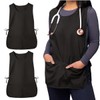 RRBXIA Smock Apron Cobbler Apron with Side Ties and 2