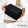 Medium Shipping Boxes, 11x6x6 Inch Black Cardboard Boxes, Pack of