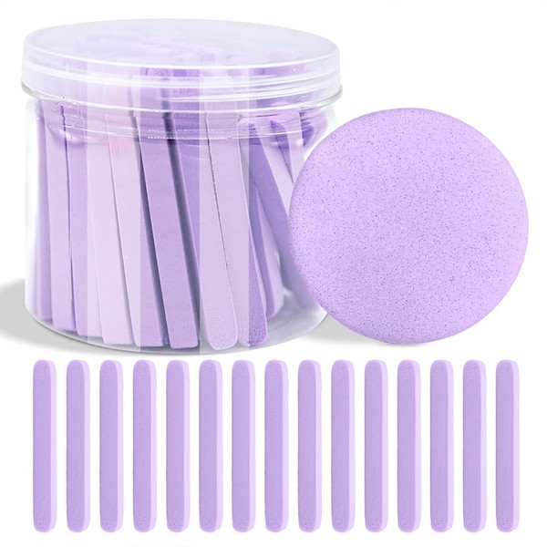 60-Pack Compressed Facial Sponges – Soft Cleansing Pads for Makeup