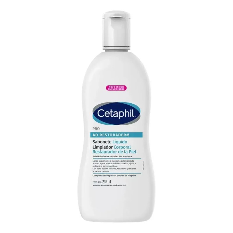 Gel Limpiador Corporal Pro AD Restoraderm 236ml Cetaphil
