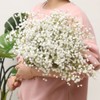 Desikaky Artificial Fake Flowers, Set of 10, 90 Heads/Haze Grass