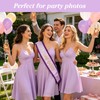 CORNER LACE Double Layered Birthday Queen Sash with Rhinestone Border
