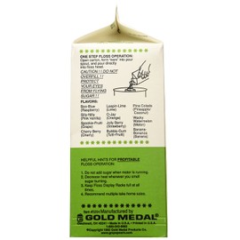Gold Medal 3204 Lime Flossugar, 3.25 lb Carton