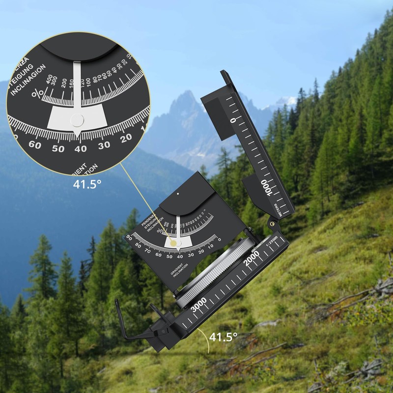 Anbte Military Compass with Clinometer, Professional Marching Compass IP65 Compass
