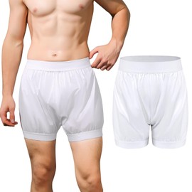 Carer Adult Diaper Cover Unisex Washable Incontinence Boxer Briefs Enclosed Elastic, Widened Waistband Design Leakproof Incontinence Underwear for Men Women Incontinence Supplies