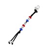 NAVIKA Crystal Bead Golf Stroke Counter Patriotic Red, White &