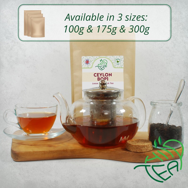 Ceylon BOP1 Premium Black Loose Leaf Tea Broken Orange Pekoe