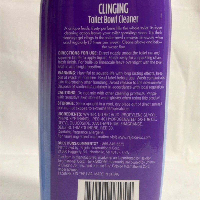 KABOOM Clinging Toilet Bowl Cleaner and Deodorizer 14 Fl. Oz.