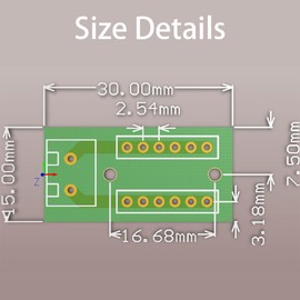 PENGLIN Pack of 5 2 x 6 Position Terminal Block Distribution Module, 2P Screw Terminal 2.54 mm Pitch Pin Header Adapter