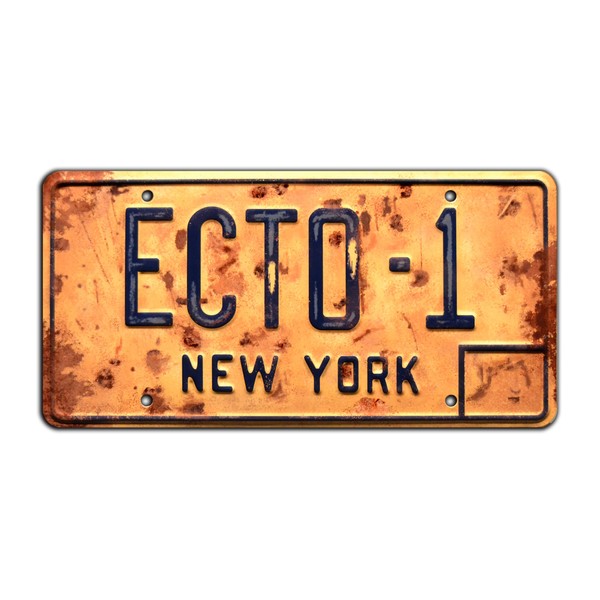 Celebrity Machines Ghostbusters: Afterlife | ECTO-1 | Metal Stamped License Plate