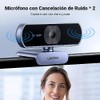 UGREEN Cámara Web HD con Micrófono 1080P30FPS,Corrección de Luz Automática