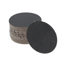 X AUTOHAUX Sandpaper Hook & Loop Sanding Sheets 75x75mm Black 360 Grit Efficient Grinding and Polishing Automobile Manufacturing and Repair Metal Processing