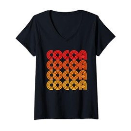 Cocoa Hot Chocolate Funny Winter Holiday Cozy Warm Drink Fan V-Neck T-Shirt
