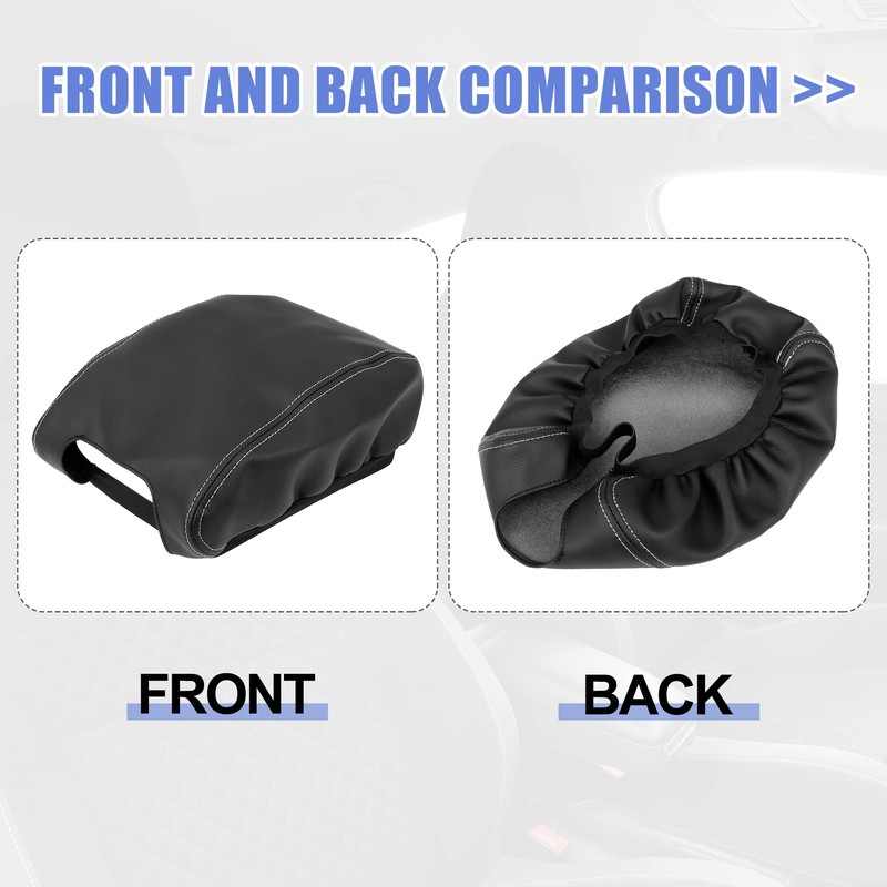 X AUTOHAUX Car Center Console Lid Armrest Seat Box Cover