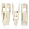24 Pack Velvet Hanger Clips for Velvet Hangers, Beige