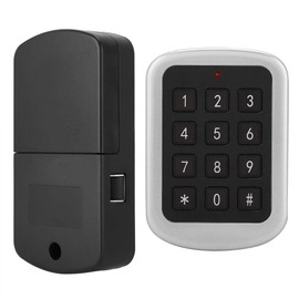 ASHATA Cerradura de Código de Contraseña de Seguridad Inteligente Digital,Bloqueo Inteligente de Gabinete Electrónico sin Llave Kit de Cerradura para Cajones, Armarios, Taquillasetc