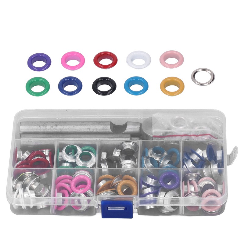 Eyelet Kit 10mm Colorful Durable Metal Wide Application Easy Installation