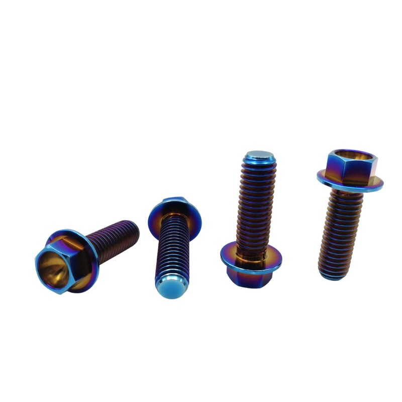 RISON-Titanium Hex Screws with Flange M8 x 1.25 x 25