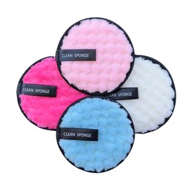 Pads Desmaquillantes Reutilizables, Toallas Faciales Desmaquillante Lavables, Set 4 pcs - Esponjas Faciales Limpieza Facial Ultra Suave - Pads de Algo