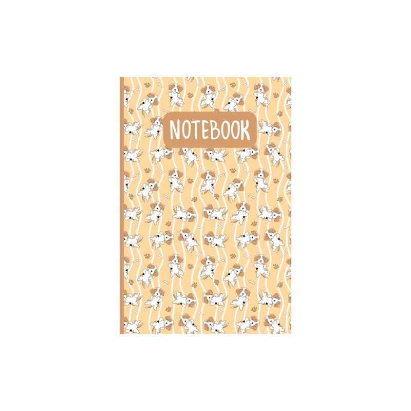 Cute Beagle Dog Pattern: Lined Journal Notebook Beagle Gifts for