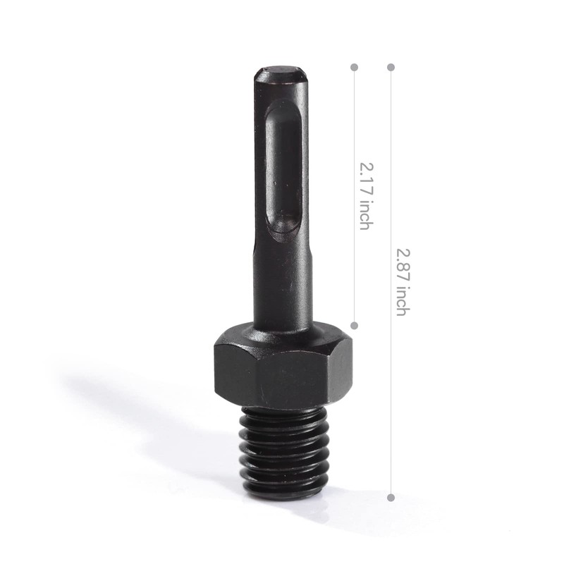 Core Drill Shaft Adapter, Black SDS Handle M16 for Marble