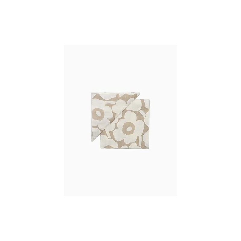 [marimekko] Unikko Women's Lunch Napkins, 33X33 52_1_5273552658 F, Light Gray