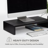 Anji Mountain Wood Monitor Stand Riser Desk Desktop Organizer Table