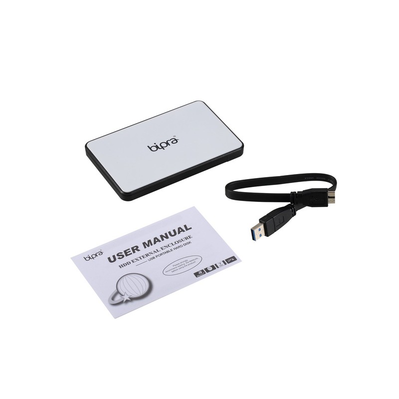 BIPRA USB 3.0 Tool Free External Caddy/Enclosure For 2.5" Laptop