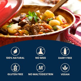 Massel Beef Style Broth Boullion Cubes, Gluten Free, Low Fodmap Stock, MSG & Dairy Free, Non GMO, 0g Trans Fat Soup Base, Seasoning For Ramen, Soup, Stew, No Animal Content, 10 Bulk Pack, 70 Cubes