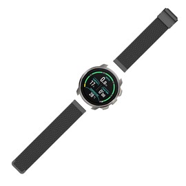 GIOPUEY Strap Compatible with Suunto Ocean, Braided Stainless Steel Strap [Wear-Resistant] [Stylish] Replacement Strap - Black