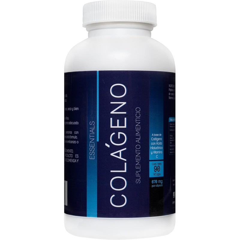 NLS Essentials COLÁGENO HIDROLIZADO ÁCIDO HIALURÓNICO 90 Cápsulas vegetales Péptidos