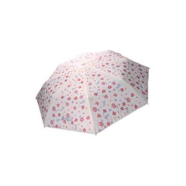 Sterntaler Children's Unisex Umbrella Children's Pocket Umbrella Flower Meadow - Children's Umbrella, School Bag Umbrella with Reflective Logo - Beige, ecru, Classic