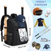 HAMBOLY Youth Baseball Bag, Softball Bag for Girls & Boys,
