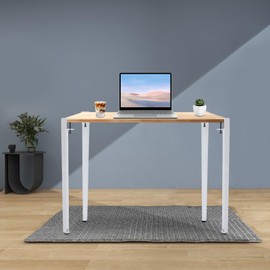 CNCEST 4pcs Adjustable F-Shaped Table Legs, White, Iron, 28" Height, 110.23lbs Capacity, Suitable for Dining, Computer, Office Tables