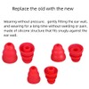 SNHTLS 9 Pairs Triple Flange Earbud Tips Earbud Tips Replacement
