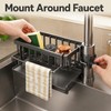 Kitchen Sink Drain Rack for Sponge and Soap - Stainless