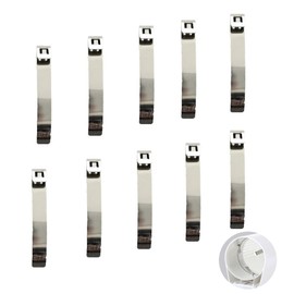 UtySty 10 Pack Cup Dispenser Retainer Spring Replacement Stainless Steel Plate Clips Gripper for Pull Type Water Cooler Cup Holder Wall Mounted Cone Cup Dispensers Disposable Paper Plastic Cups