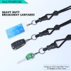2 Pack-Heavy Duty Breakaway Lanyards for ID Badges and Keys-Badge