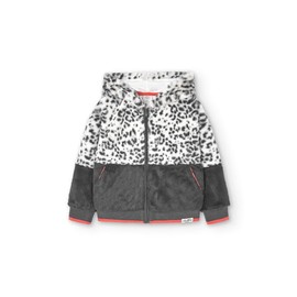 Boboli Girl's hooded JACKET with animal print. SIZES 4-14 YEARS (US, Age, 12 Years, animal print)