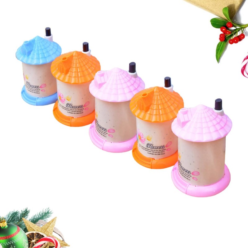 iplusmile 5Pcs Creative House Shaped Toothpick Dispenser Automatic Toothpick Holder